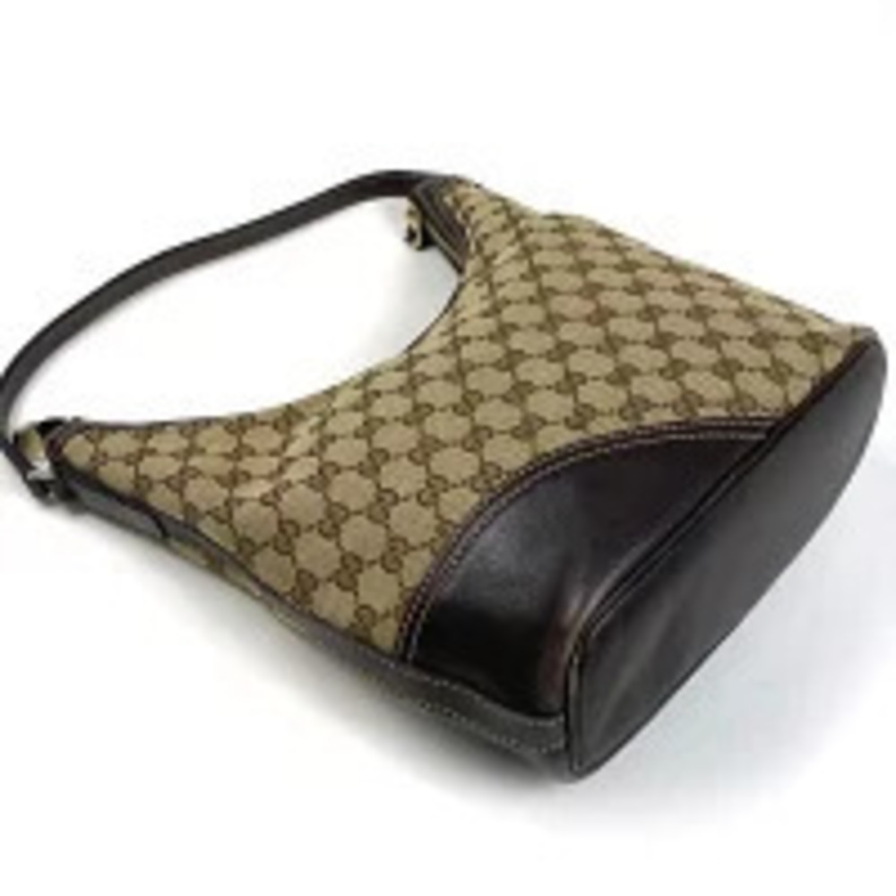 Gucci bag GG canvas brown shoulder Hobo Brown